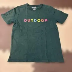 OUTDOOR PRODUCTS ロゴTシャツ グリーン S 古着 スポーツ 夏のサムネイル