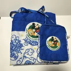 ディズニーバケーションパッケージ　エコバッグ＋ポシェット ブルーセット