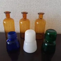昭和レトロ 回転式シカン瓶セット 4色そろい① - メルカリ