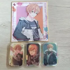 プロセカ プロジェクトセカイ 東雲彰人 スクエア缶バッジ、色紙