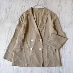 完売品✨美品✨グリーンレーベルリラクシング シアーエアジャケット 洗える ダブルのサムネイル