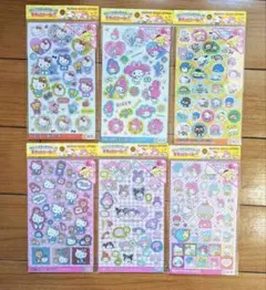 は*る様 サンリオキャラクターズ　キラっとシール2 全6種類　6枚セット
