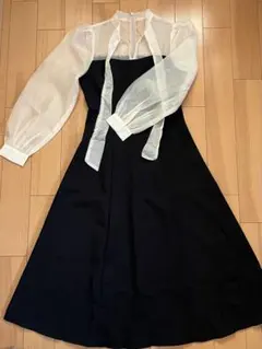 FRIFUL シースルー袖 Aラインワンピース