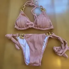 MKTM select プリーツ×ゴールドパーツリボンビキニ Sサイズ