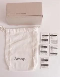 Aēsop イソップ ショッパー ショップ袋、クレンジング、保湿パックサンプル