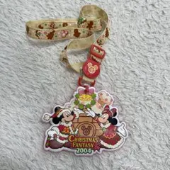 ミッキー ミニー クリスマスストラップ 2004