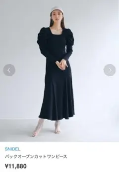 スナイデル バックオープンカットワンピース