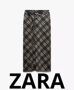 ZARA チェック柄タイトスカート