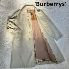 バーバリーズ　ステンカラーコート ノバチェック ライナー付き ベージュ Ｌ相当