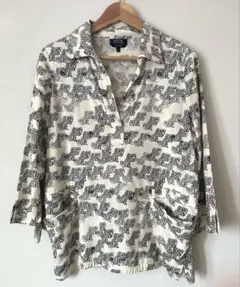 A.P.C.シルクブラウス　36 波柄　ピエールマリーデザインのサムネイル