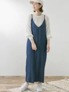 F by ROSSO シャンブレーデニムキャミワンピース Mサイズのサムネイル