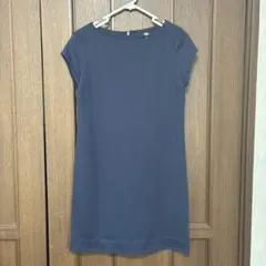 美品 UNIQLO S ワンピース　ネイビー