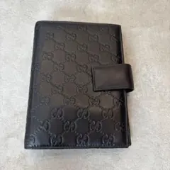 【GUCCI】グッチシマ　手帳カバー　ダークブラウン