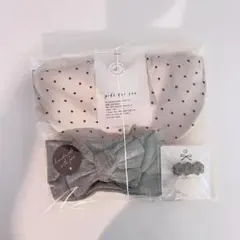 ベビー ギフトセット プチギフト 女の子 出産祝い スタイ ハート柄 シンプル