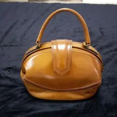 La Strada ブラウンレザー ハンドバッグ