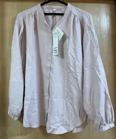 トップバリュ　レディース　レーヨン混　長袖スキッパーブラウス　Mサイズ