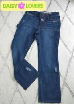 ❤デイジーラバーズ❤デニム/長ズボン♡ダメージ♡地模様♡130/140⭕新品タグ