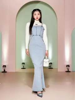 Darichケミカルデニムマーメイドワンピース