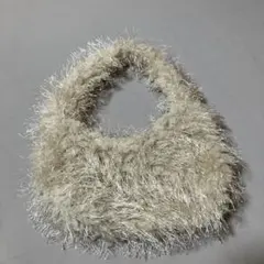 フリンジバッグ　アイボリー