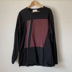 STUDIOS 黒と赤の長袖カットソー size3のサムネイル