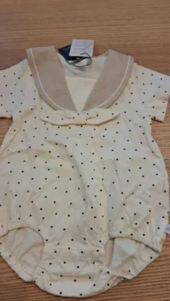 新品☆バースデイ☆cottoli☆ドット☆ドットロンパース☆