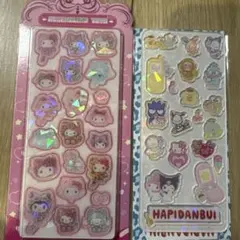 サンリオ　アクリルシール　ホログラム仕様　キラキラ　2枚