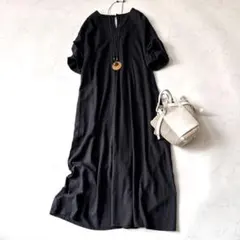 23区 洗える デニムライク シャンブレー ピンタック ブラウス ネイビー