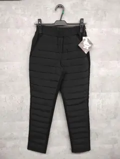 早い者勝ち！足元から暖まる！ストレッチ　ダウンパンツ　ブラックＬサイズ