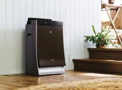 破格 高級 Panasonic 空気清浄機 木目調デザイン 加湿機能付きのサムネイル