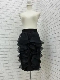 (L08220)GiAMBATTiSTA VALLi フリル　タイト　スカートのサムネイル