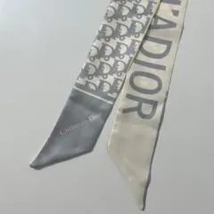 yuchan様専用】ChristianDior ロゴ入りスカーフ ネイビー - メルカリ
