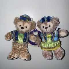 ダッフィー シェリーメイ ディズニーシー15周年 ぬいぐるみバッジ