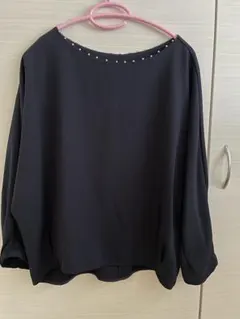 タグ付き　コラージュ ガリャルダガランテ　厚手ブラウスネイビー