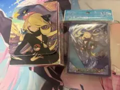 ポケモンカードゲーム　ポケカ デッキシールド デッキケース シロナ 2点セット