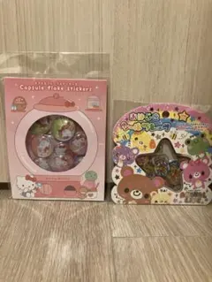 Hello Kitty カプセルフレークステッカー おはじきシールフレーク