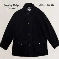 90s ポロラルフローレン ウール ブルゾン ジャケット ポニー無 古着