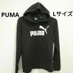 PUMA　 ビッグロゴ スウェット パーカー ブラック 黒 M
