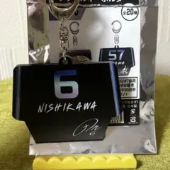 千葉ロッテ グッズ 西川遥輝 ユニフォーム型アクリルキーホルダー#6のサムネイル