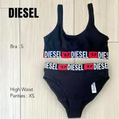 ディーゼル DIESEL ブラ ショーツ Sセットアップ ブラック 上下セット