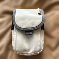 【廃盤レア】PORTER ポーター　ミニポーチ　ホワイト×グレー　吉田カバン