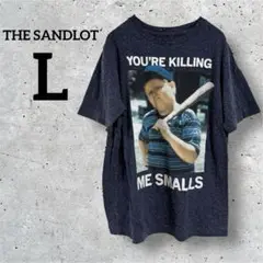 THE SANDLOT【L】半袖Tシャツ　ネイビー　野球少年　杢柄　霜降り柄