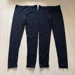 UNIQLO HEATTECH スパッツ 150サイズ　2枚セット　ブラック