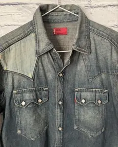 リーバイス Levi.s デニムウエスタンシャツ Mサイズ中古