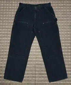 サイズ◎ carhartt ダブルニーペインターパンツ 34×30 BLACK