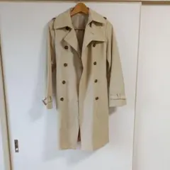 ナノ　ユニバース　ベージュ ダブルブレスト トレンチコート