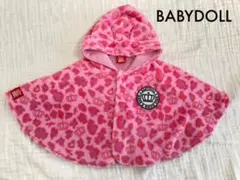 BABYDOLL アウター ポンチョ ピンクヒョウ柄