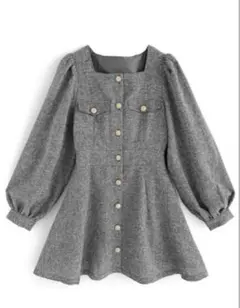 ツイードフレアミニワンピース　GRL