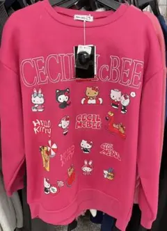 新品　CECIL McBEE ハローキティ トレーナー裏起毛