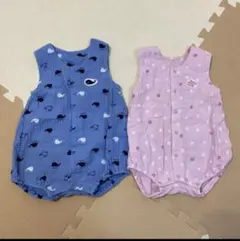 双子☆綿100%ロンパース70cm、80cm