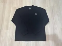 ノースフェイス ロングスリーブ バックスクエアロゴティー 黒 XL